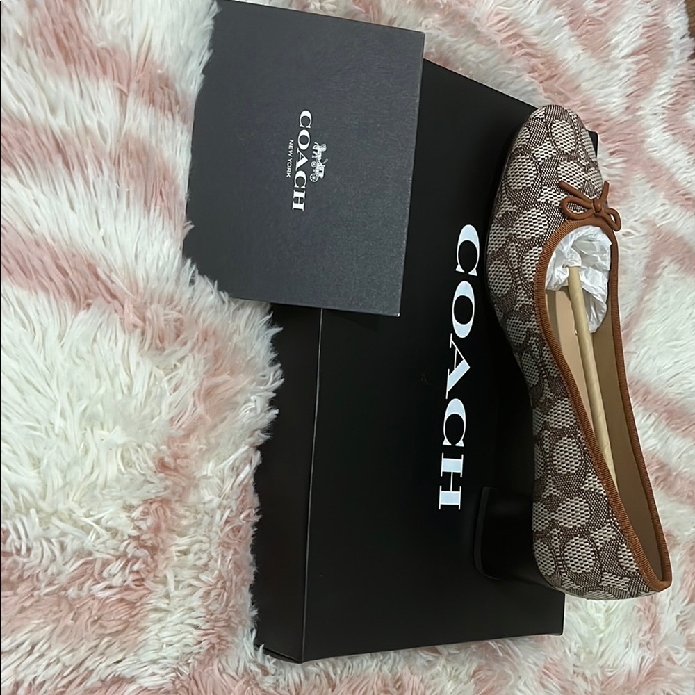 Coach Women's Brown Ballet Flats